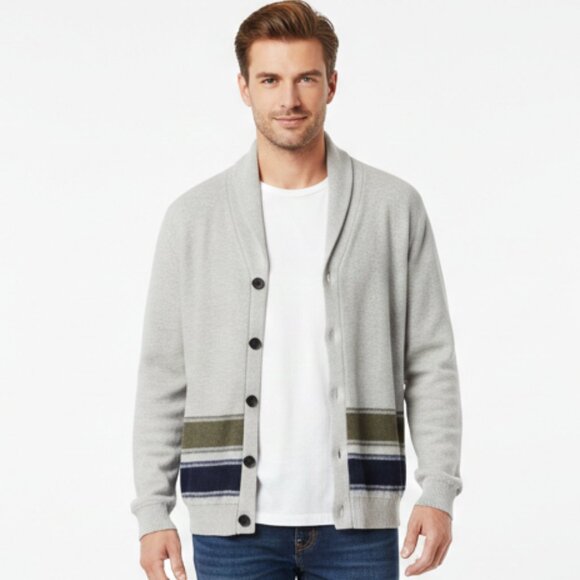 Banana Republic Men’s Shawl Collar Cardigan Sweater – Size Large - Picture 1 of 7